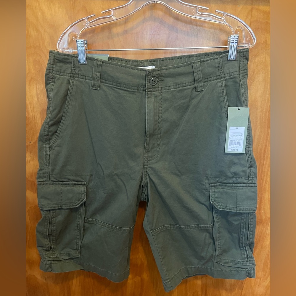 Men's Olive Cargo Shorts